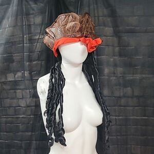 Pirates Hat with Attached Wig